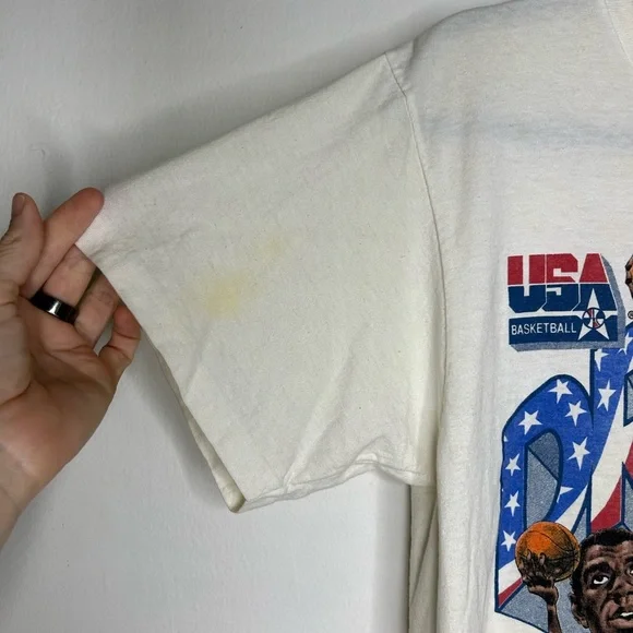 Vintage Cotton 1992 USA Olympic "Dream Team" t-shirt Size Medium Rare - Picture 5 of 10